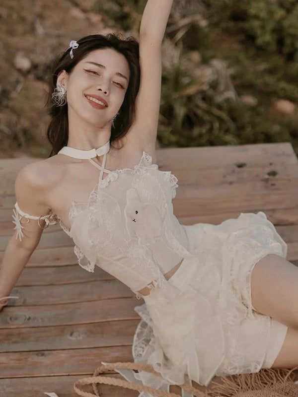 Chinese Style Two-piece Top & Jacquard Skirt
