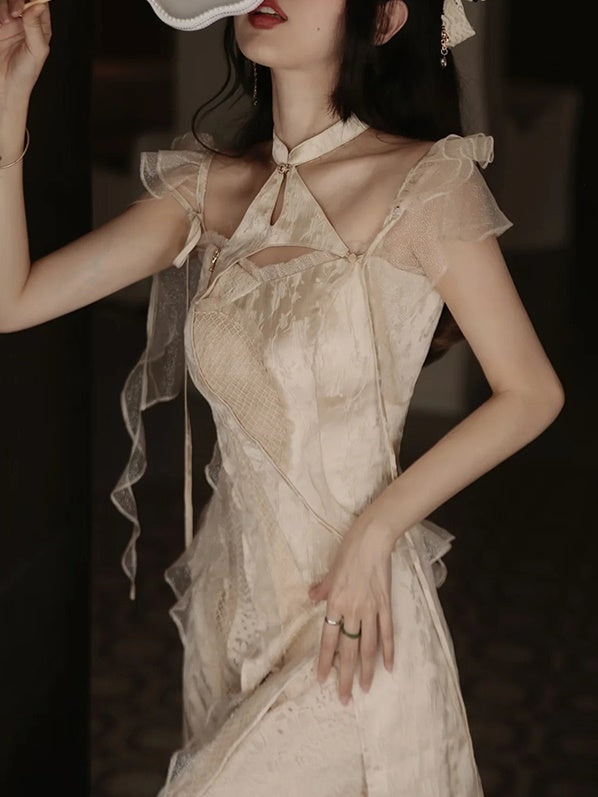 Lace Stitch Fairy Dress & Sunscreen Top