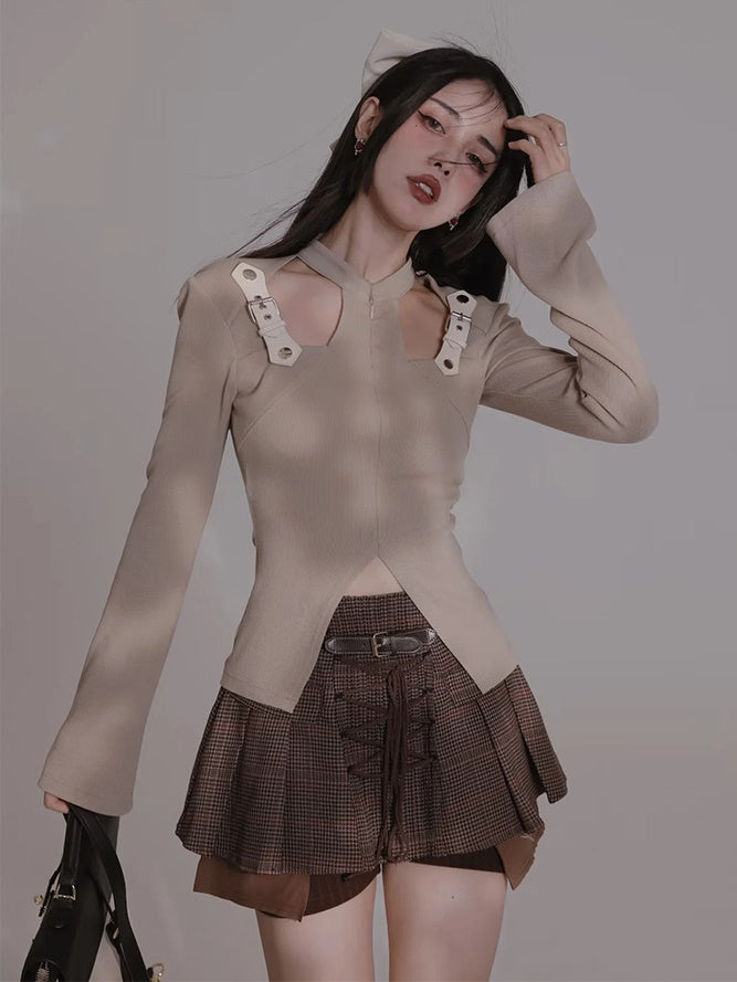 Hollow Knitted Top