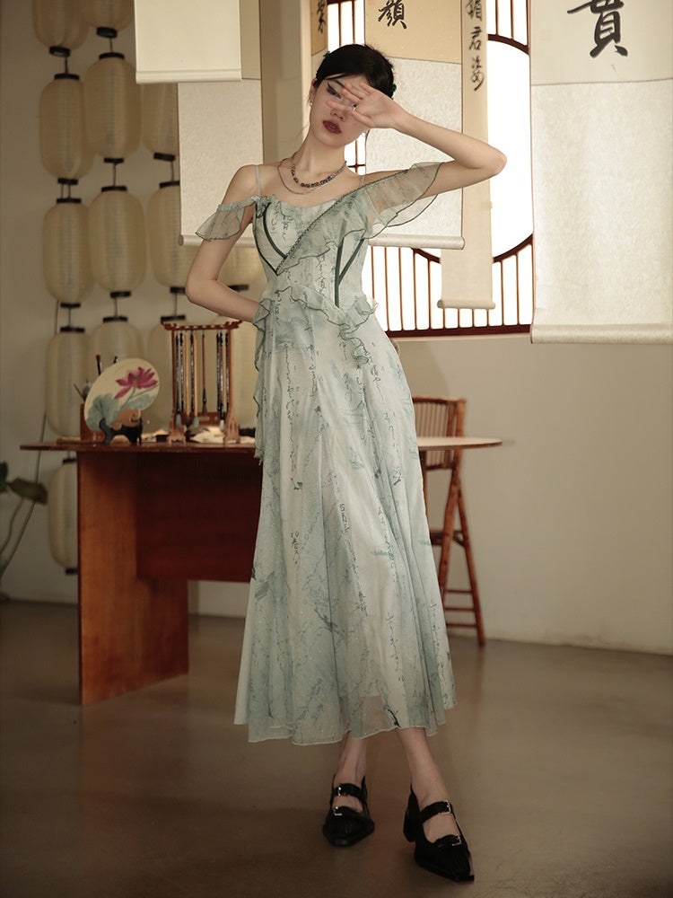 Chinese Fairy Printed Dress