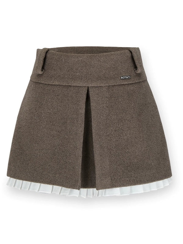 A-line Lace Stitch Skirt