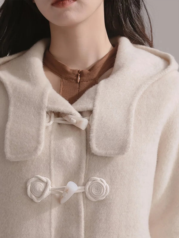 Double-sided Woolen Hooded Coat
