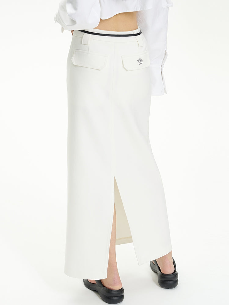 Plain Long Simple Skirt