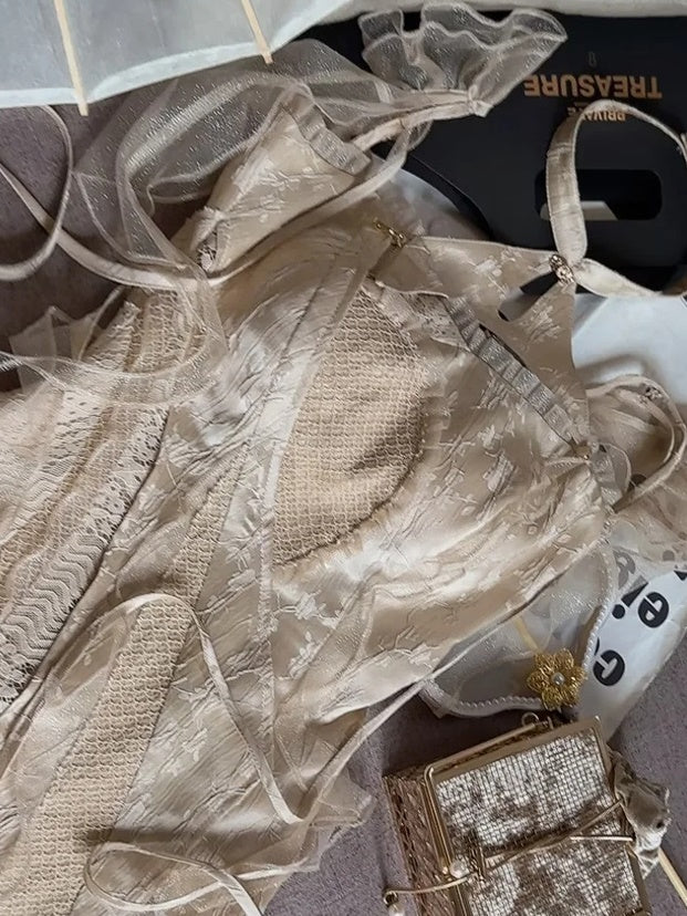 Lace Stitch Fairy Dress & Sunscreen Top