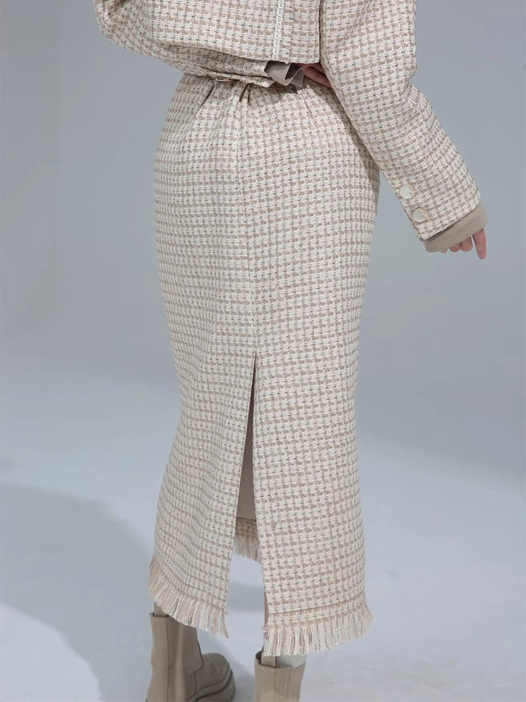 Tweed Short Jacket & Skirt