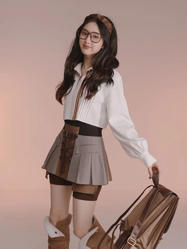 All-in-one Tops & Short Shirts Set