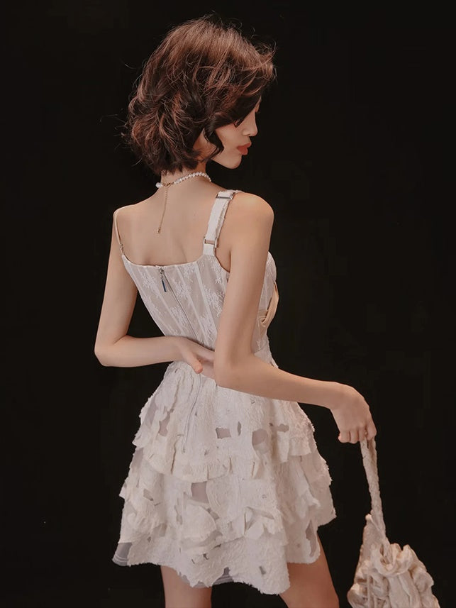 Butterfly Jacquard Dress & Short Cardigan