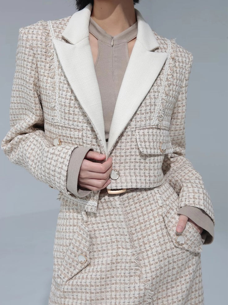 Tweed Short Jacket & Skirt