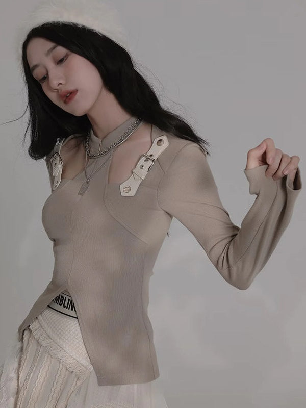 Hollow Knitted Top