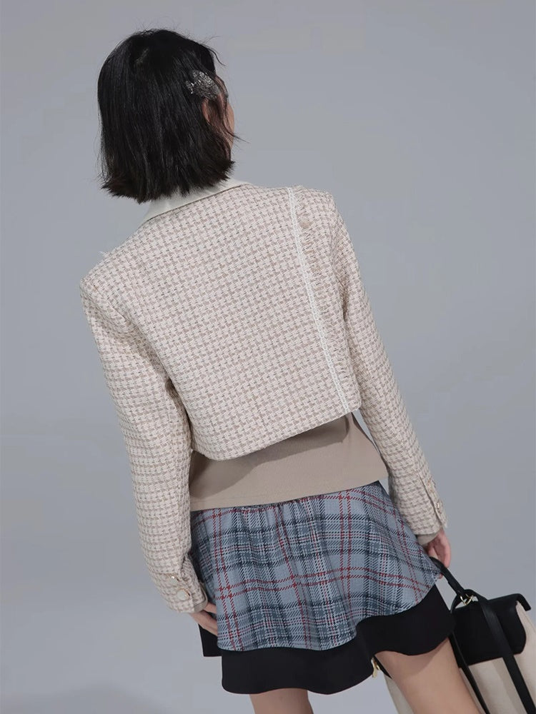 Tweed Short Jacket & Skirt