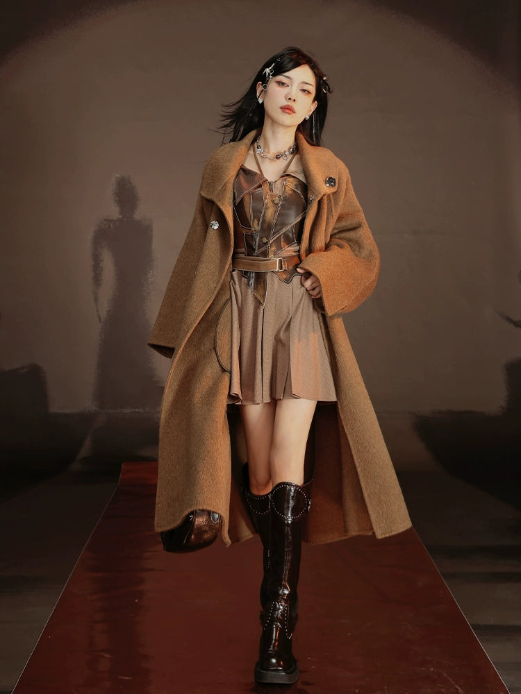 Different Material Switching Dress