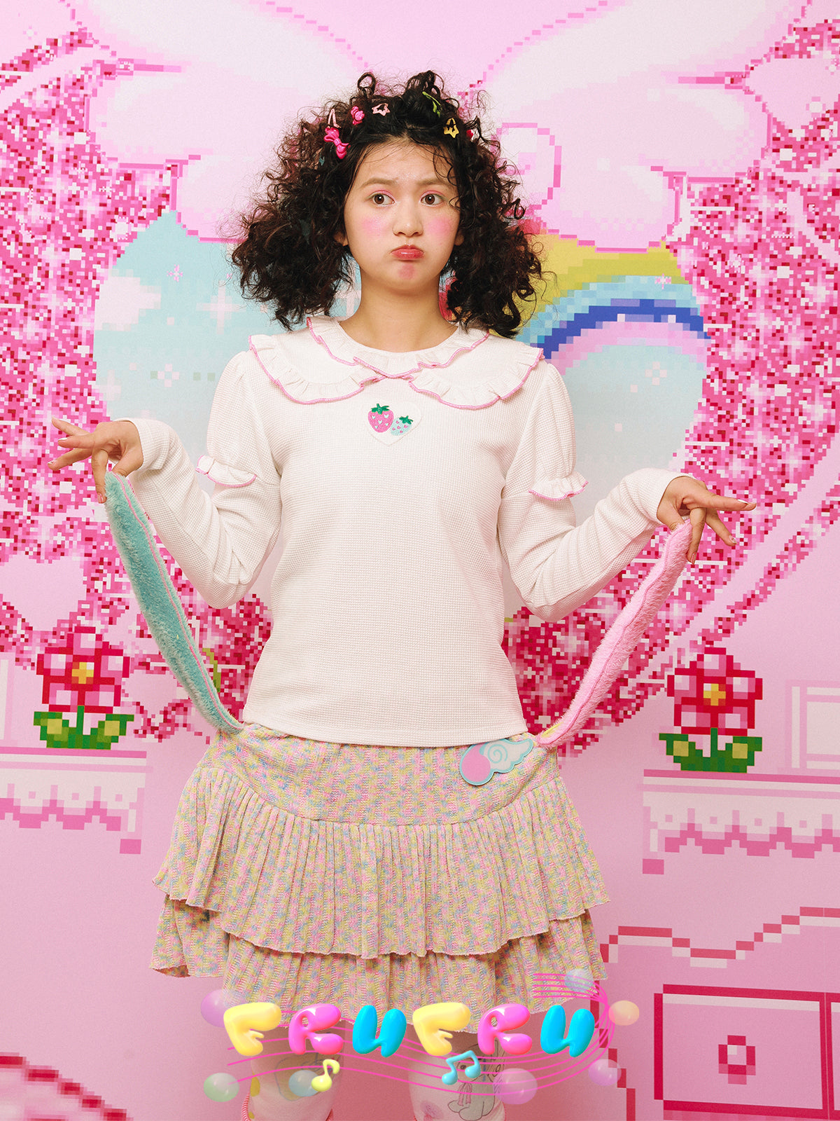 Doll Collar Sweet Bottoming Shirt