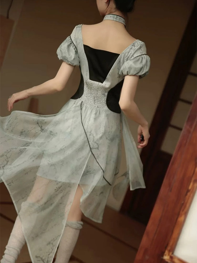 Chinese Fairy Printed Dress