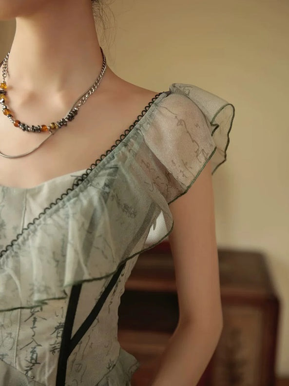 Chinese Fairy Printed Dress