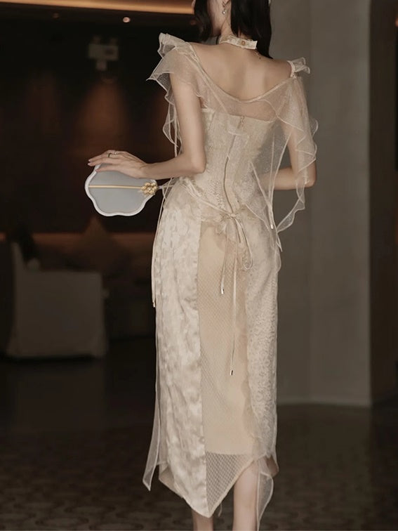 Lace Stitch Fairy Dress & Sunscreen Top