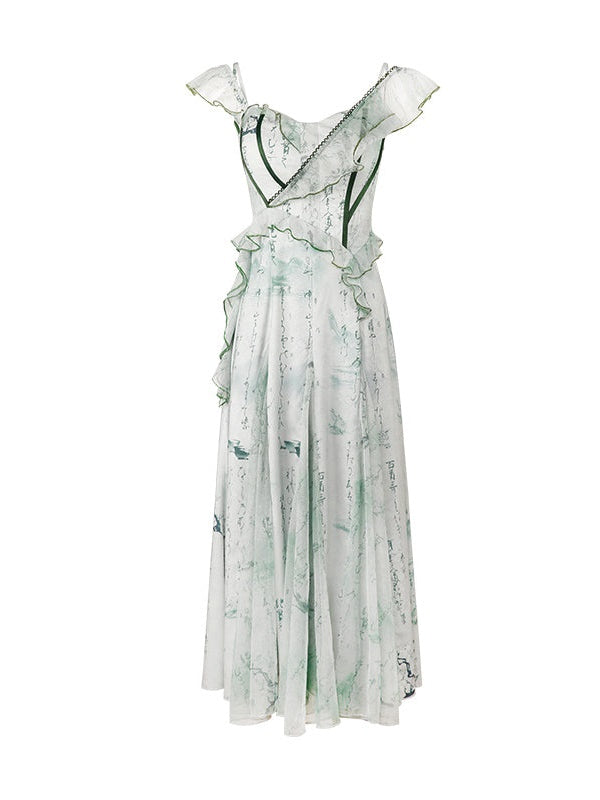 Chinese Fairy Printed Dress