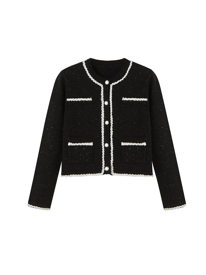 Fragrance Knitting Cardigan Jacket & Skirt