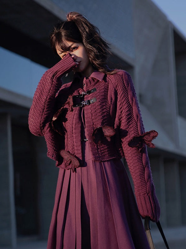 Butterfly Embroidery Cardigan Jacket