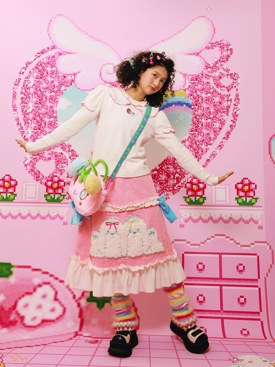 Doll Collar Sweet Bottoming Shirt