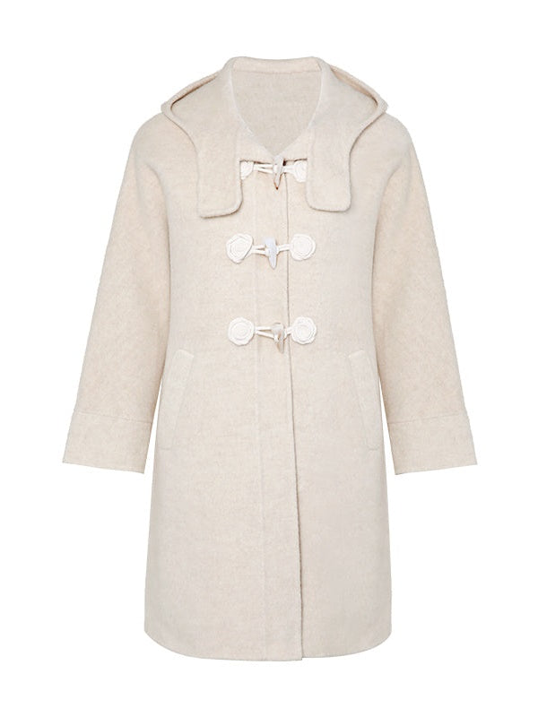 Double-sided Woolen Hooded Coat