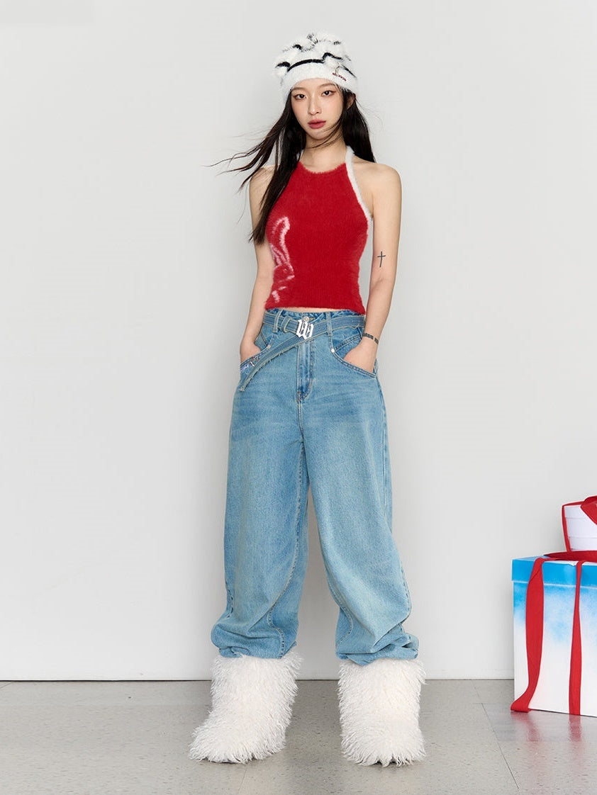 Knitted Halter Neck Vest