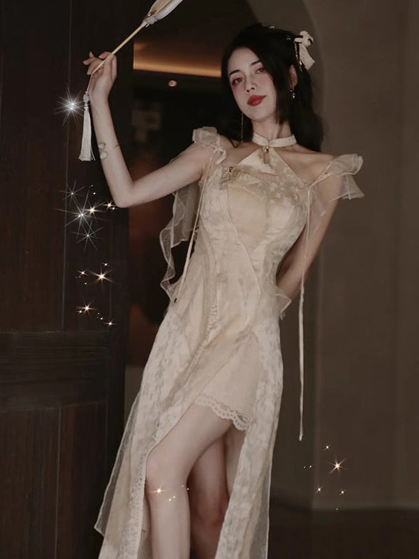 Lace Stitch Fairy Dress & Sunscreen Top