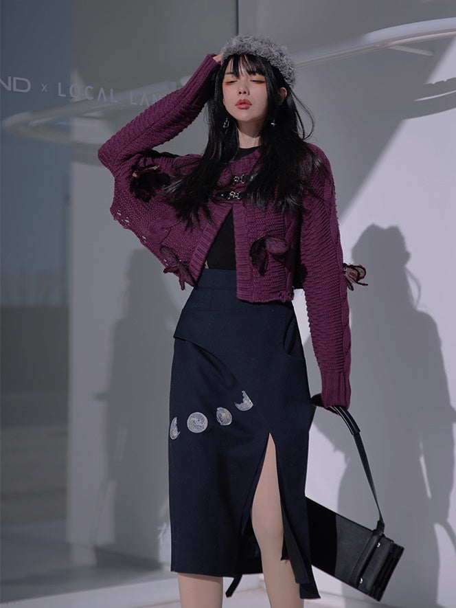 Butterfly Embroidery Cardigan Jacket