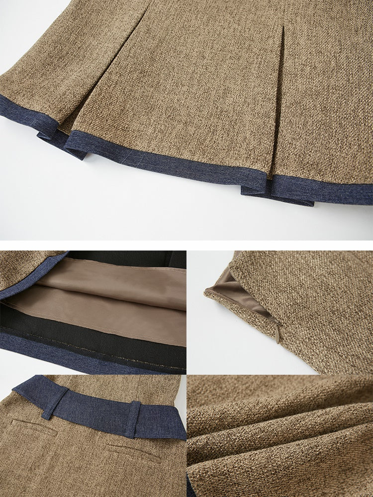Chic Tweed Short Jacket & Slip Skirt