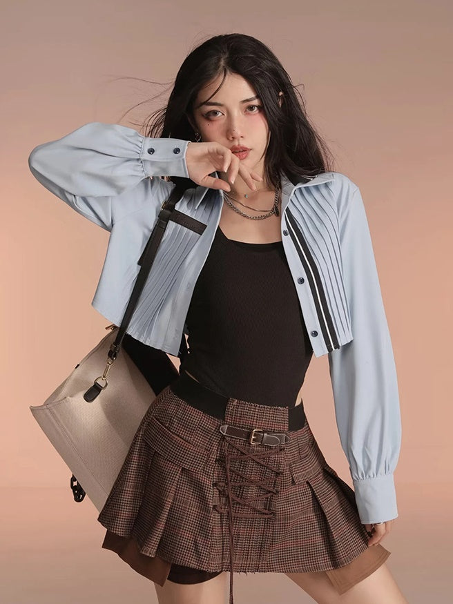 All-in-one Tops & Short Shirts Set