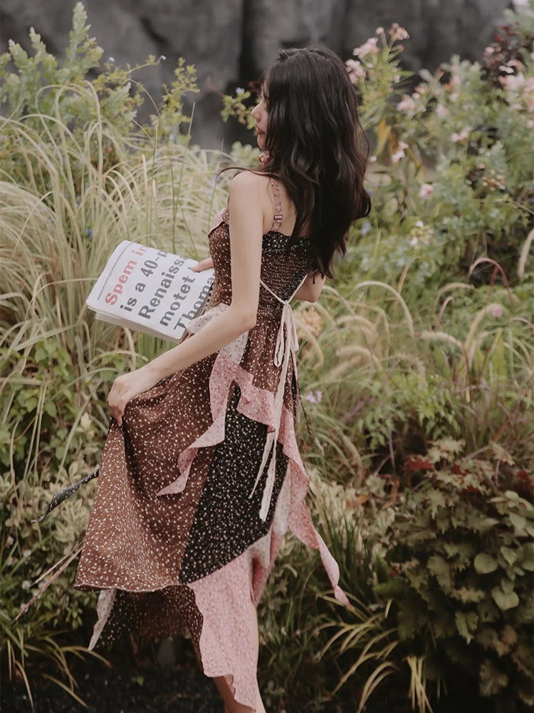 Broken Flowering Camisole&Skirt Set-up& Dress & Ribbon Cardigan