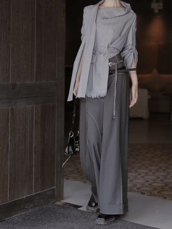 High Waist Wide Leg Pants