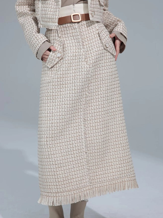 Tweed Short Jacket & Skirt