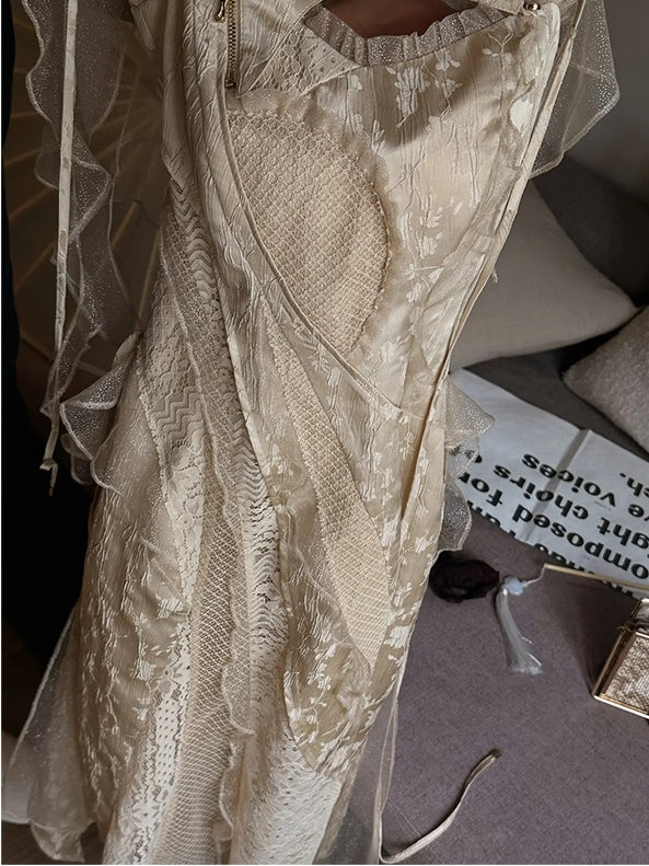 Lace Stitch Fairy Dress & Sunscreen Top