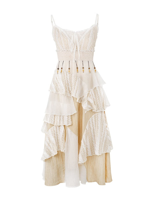 Suspender Cake One-piece & Knitted Cardigan