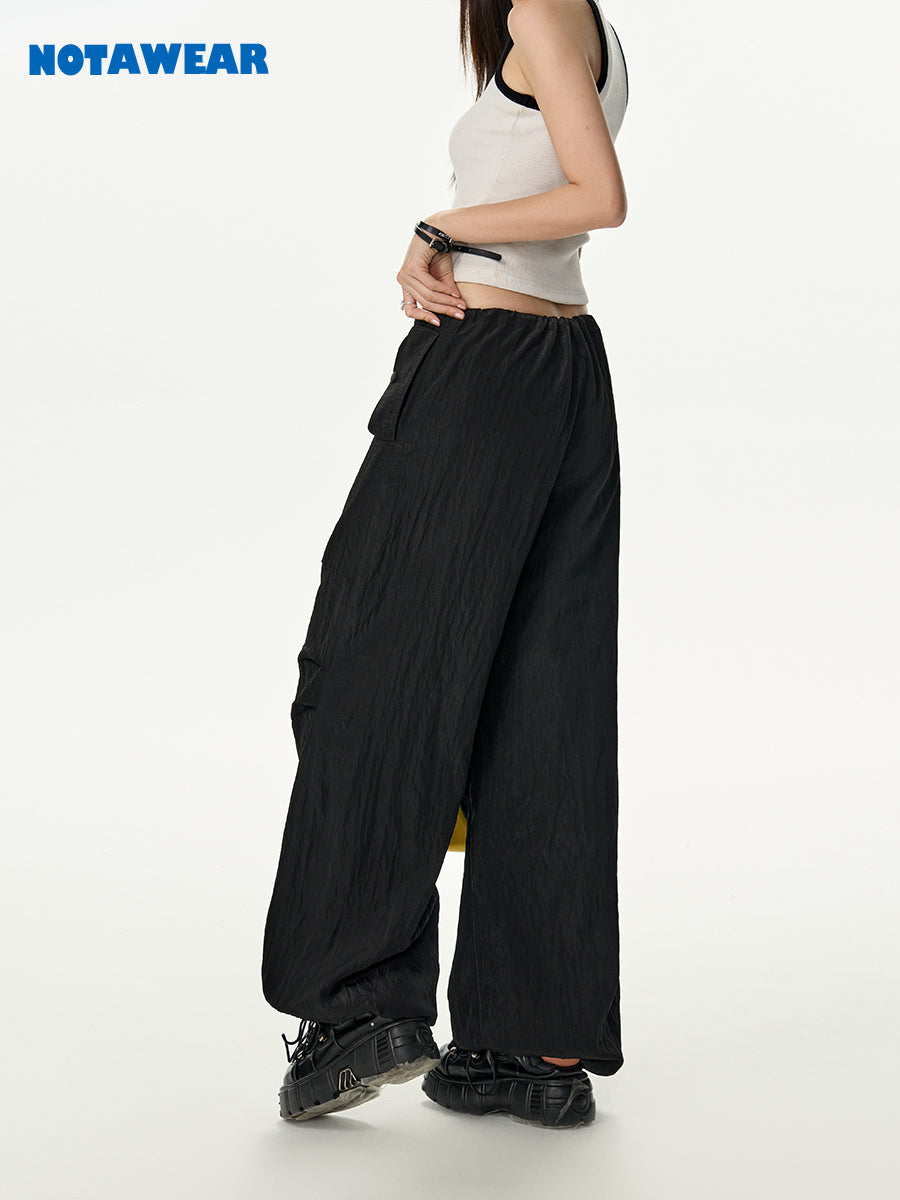 Drawstring Wide-Leg Loose Casual Pants