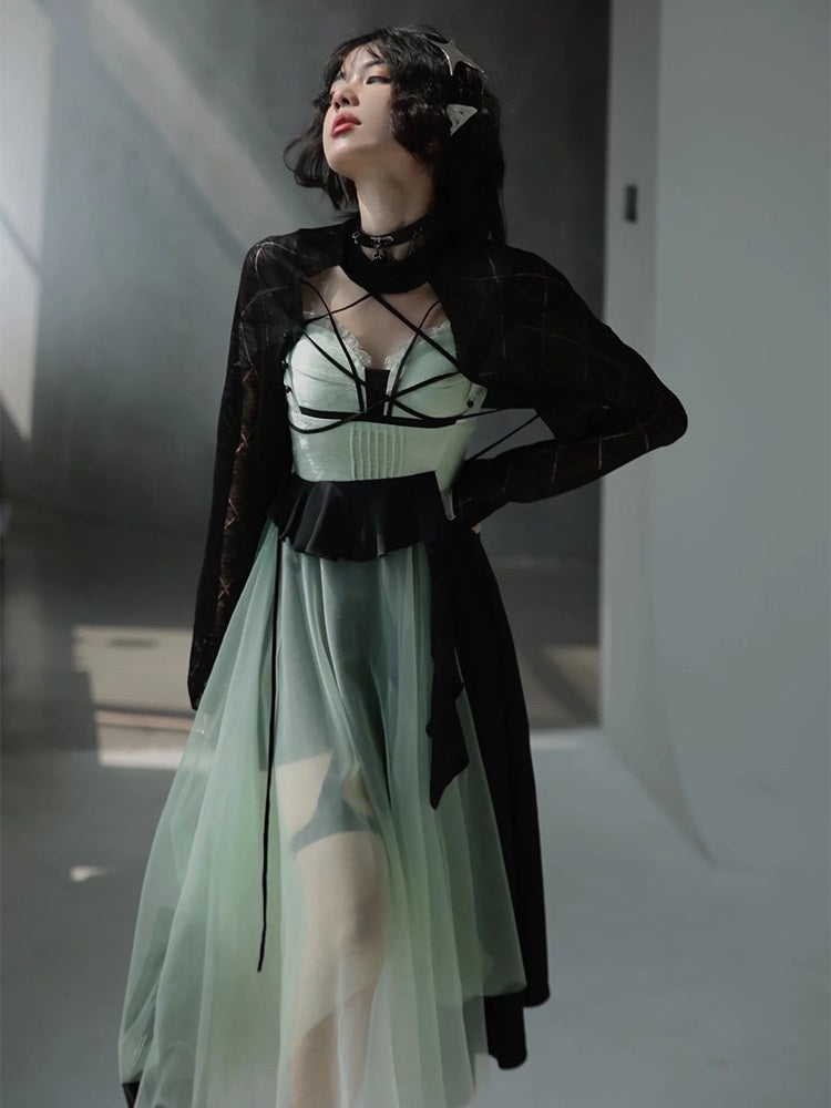 See-through Fairy Nichi Back-open One-piece