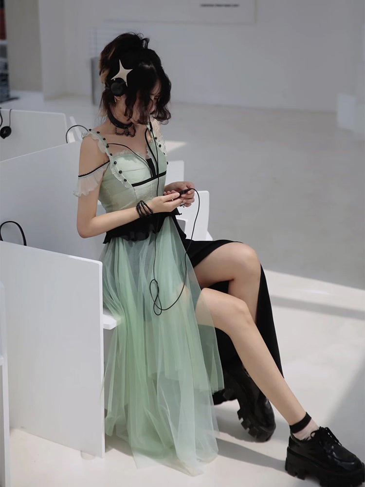 See-through Fairy Nichi Back-open One-piece