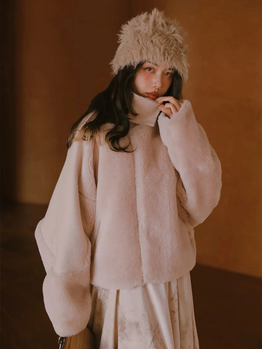 Boa Warm Fluffy Stand-collar Jacket