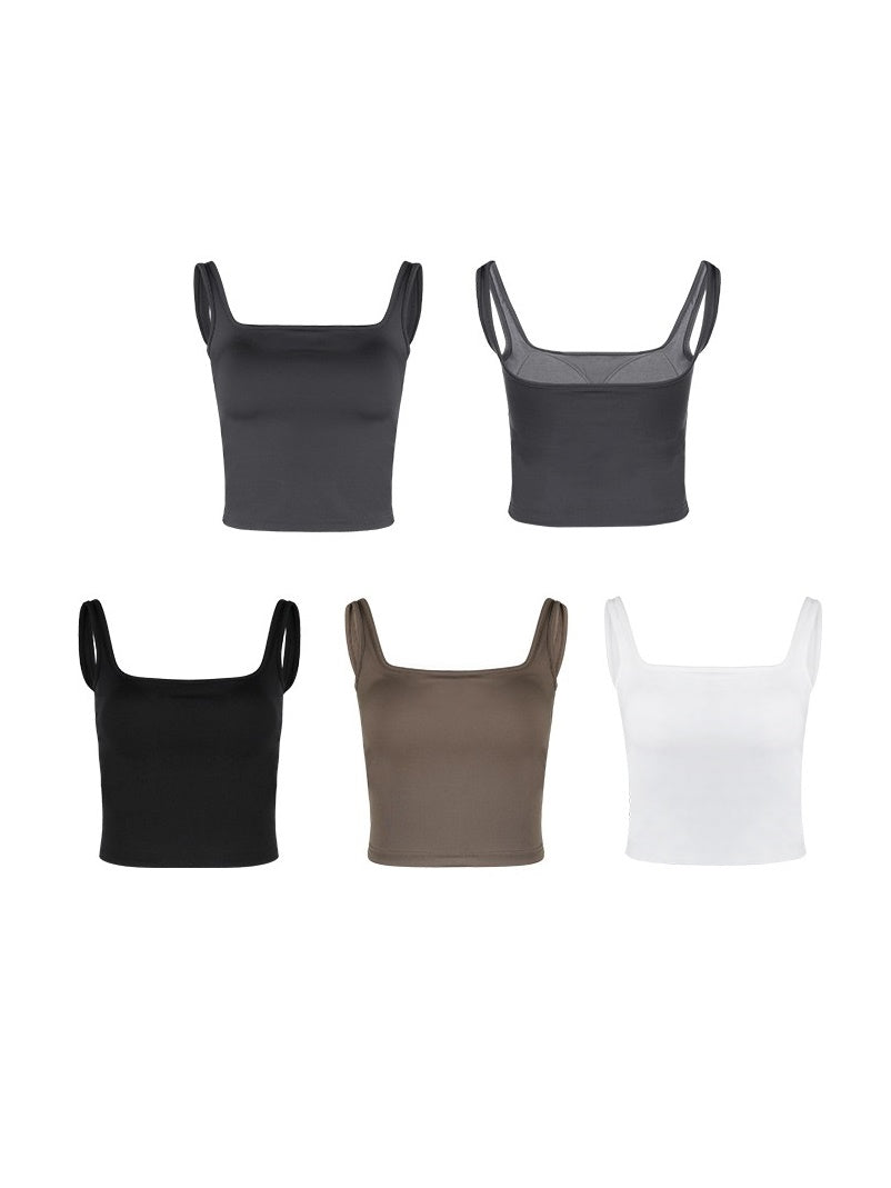 Stretch Slim Square Neck Camisole