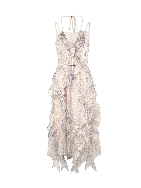 Fairy Ruffle Cardigan&One-piece