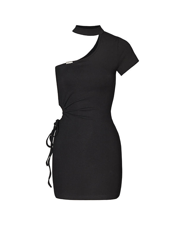 High Elastic Bag Hip Dress