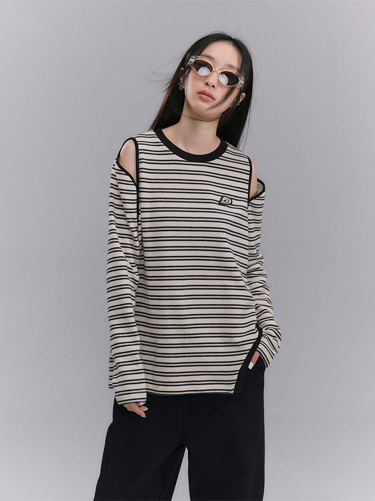 Shoulder-cut Border Asymmetry Cutsew