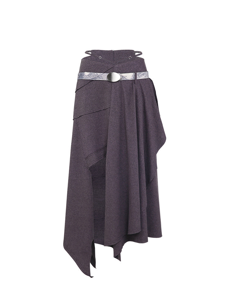 Chic Asymmetry Nichi Long-Skirt