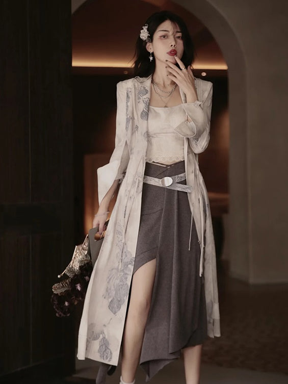 Chic Asymmetry Nichi Long-Skirt