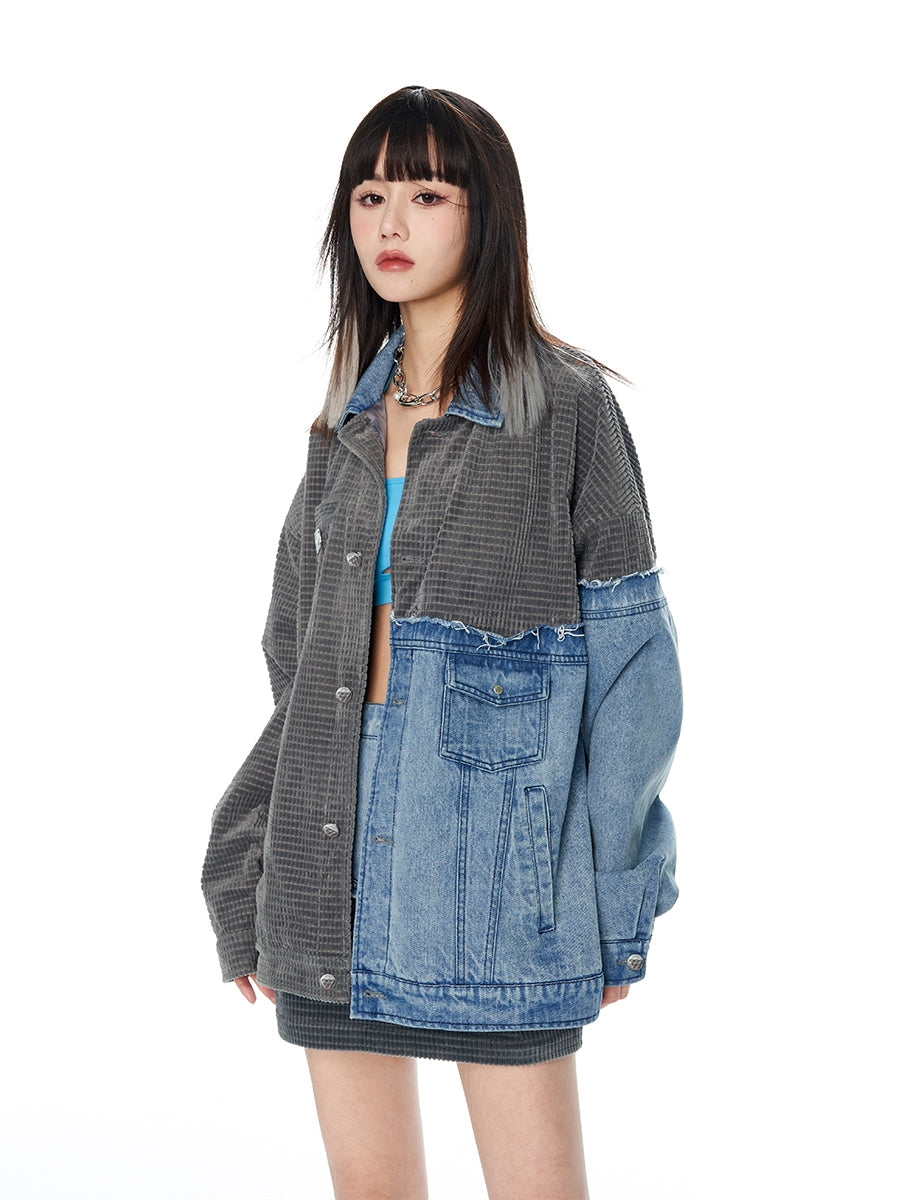 Denim Stitching Jacket