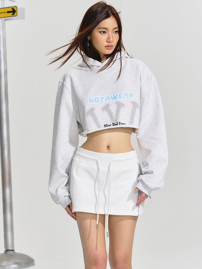 Short Sporty Cropped Casual Sweat Parka