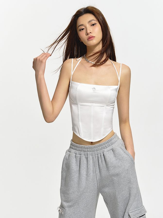 Tight Casual Halter-neck Tops