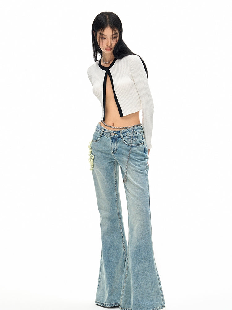 Cool Wide Denim Casual Flare-Pants