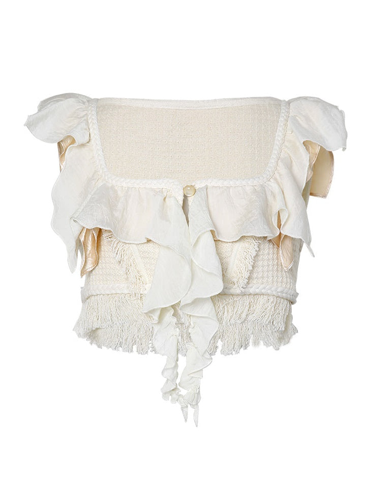 Frill Short Vest & Frill Skirt