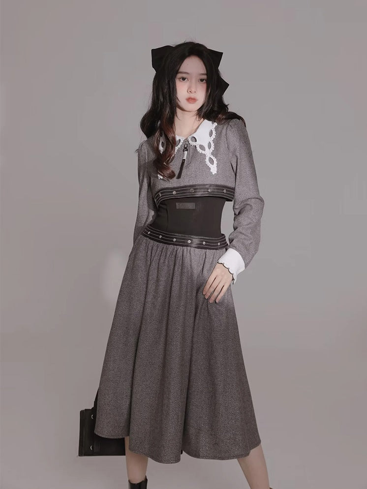 Length Variable Wool Dress